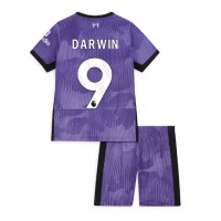Fotballdrakt Barn Liverpool Darwin Nunez #9 Tredjedraktsett 2023-24 Kortermet (+ Korte bukser)
